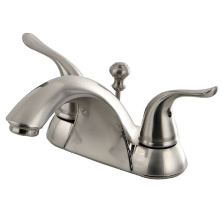 Kingston Brass Yosemite 1.2 GPM Centerset Bathroom Faucet with Pop-Up Drain Assembly Brushed Nickel