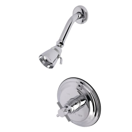 Kingston Brass Concord Shower Only Shower Trim Package with 1.8 GPM Single Function Shower Head Polished Chrome