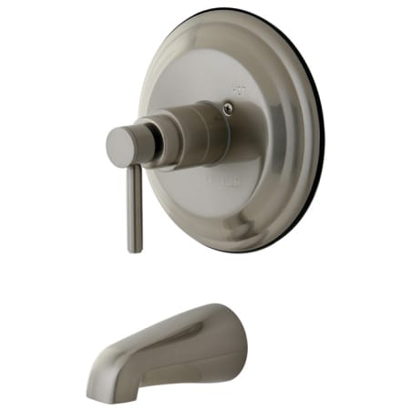 Kingston Brass Concord Wall Mounted Bathtub Faucet-Only Trim Kit - Includes Rough-In Brushed Nickel