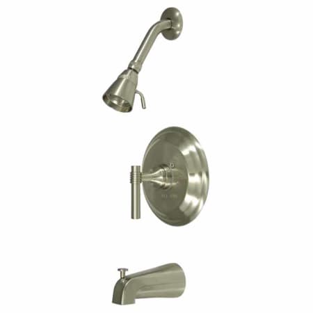 Kingston Brass Tub and Shower Trim Package with 1.8 GPM Shower Head Brushed Nickel
