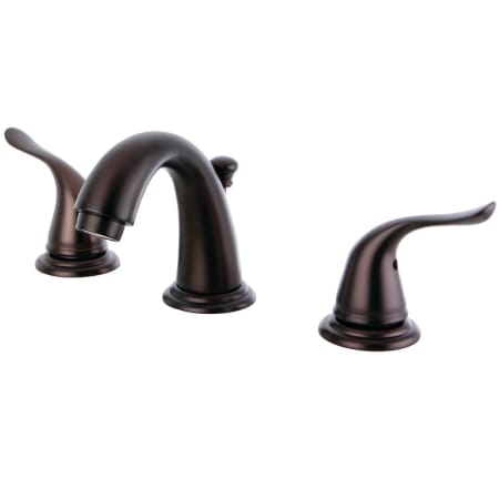 Kingston Brass Yosemite 1.2 GPM Widespread Bathroom Faucet with Pop-Up Drain Assembly Oil Rubbed Bronze