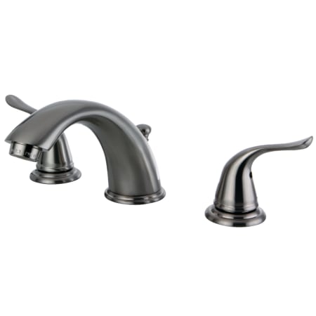 Kingston Brass Yosemite 1.2 GPM Widespread Bathroom Faucet with Pop-Up Drain Assembly Brushed Nickel