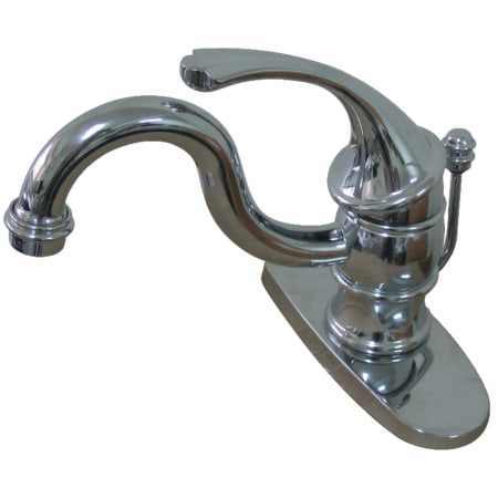 Kingston Brass Georgian 1.2 GPM Single Hole Bathroom Faucet with Pop-Up Drain Assembly Chrome