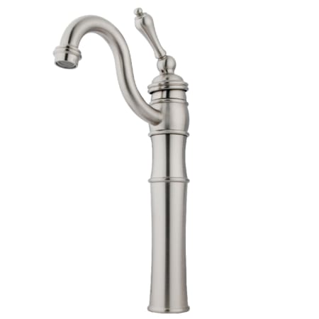 Kingston Brass Victorian 1.2 GPM Vessel Single Hole Bathroom Faucet Brushed Nickel