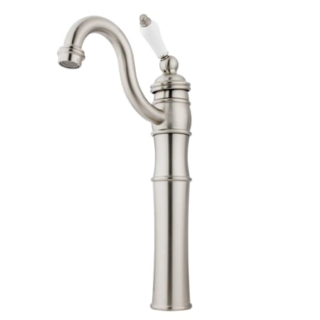 Kingston Brass Victorian 1.2 GPM Vessel Single Hole Bathroom Faucet Brushed Nickel