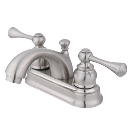 Kingston Brass Vintage 1.2 GPM Centerset Bathroom Faucet with Pop-Up Drain Assembly Brushed Nickel