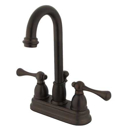 Kingston Brass Vintage 1.2 GPM Centerset Bathroom Faucet with Pop-Up Drain Assembly Oil Rubbed Bronze