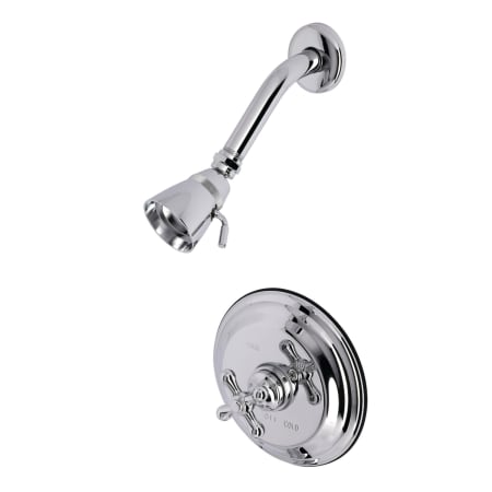Kingston Brass Shower Only Trim Package with 1.8 GPM Single Function Shower Head Polished Chrome