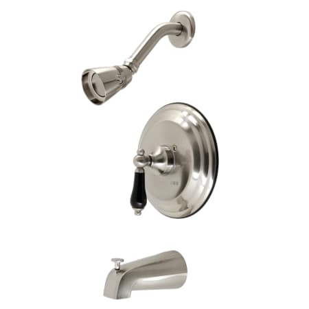 Kingston Brass Duchess Tub and Shower Trim Package with 1.8 GPM Single Function Shower Head Brushed Nickel