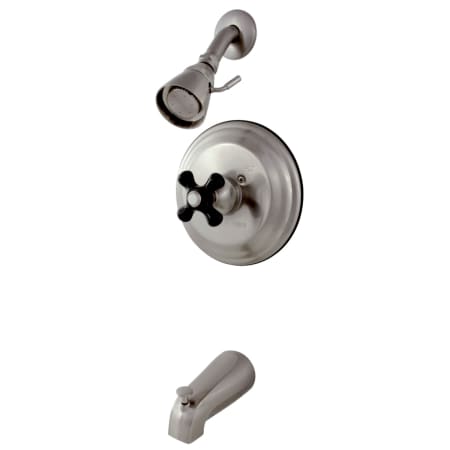 Kingston Brass Duchess Tub and Shower Trim Package with 1.8 GPM Single Function Shower Head Brushed Nickel