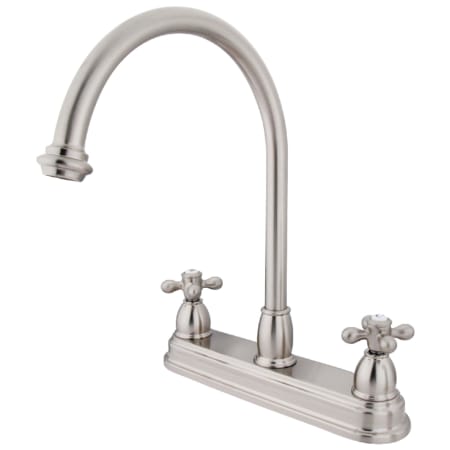 Kingston Brass Restoration 1.8 GPM Standard Kitchen Faucet Brushed Nickel