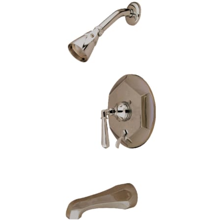 Kingston Brass Tub and Shower Trim Package with 1.8 GPM Multi Function Shower Head Brushed Nickel