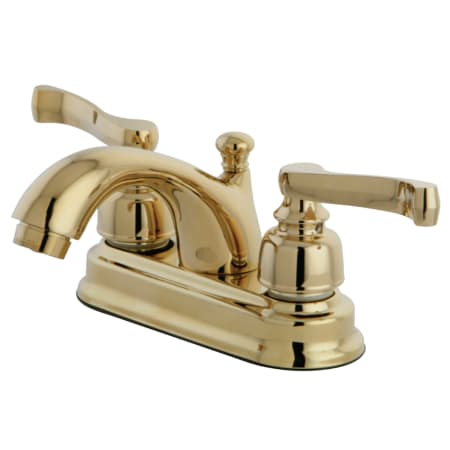 Kingston Brass Royale 1.2 GPM Centerset Bathroom Faucet with Pop-Up Drain Assembly Polished Brass