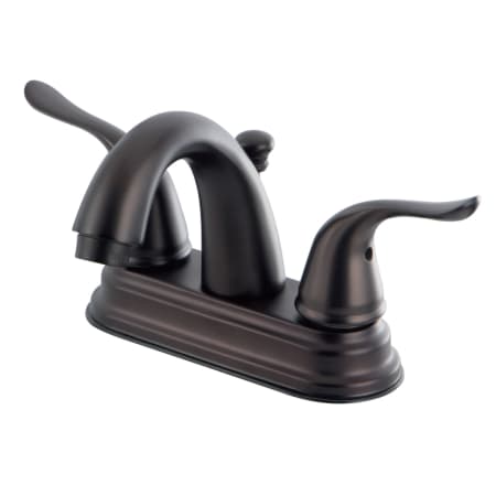 Kingston Brass Yosemite 1.2 GPM Centerset Bathroom Faucet with Pop-Up Drain Assembly Oil Rubbed Bronze