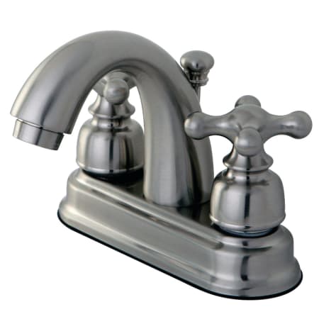 Kingston Brass Restoration 1.2 GPM Centerset Bathroom Faucet with Pop-Up Drain Assembly Brushed Nickel