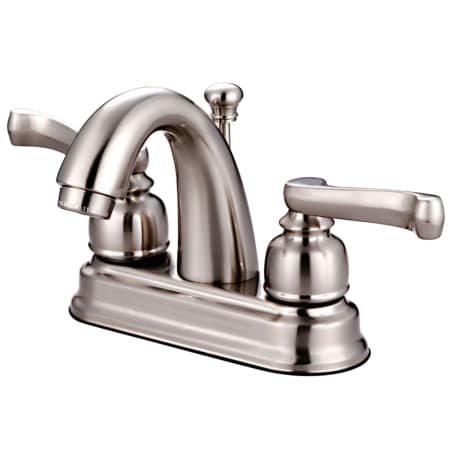 Kingston Brass Vintage 1.2 GPM Centerset Bathroom Faucet with Pop-Up Drain Assembly Brushed Nickel