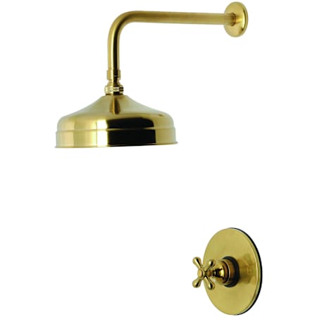Kingston Brass Restoration Shower Only Trim Package with 1.8 GPM Single Function Shower Head Brushed Brass