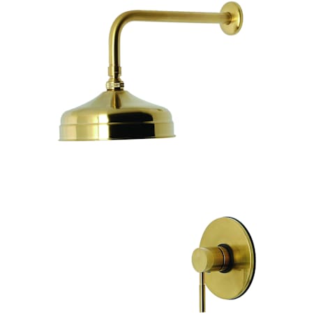 Kingston Brass Concord Shower Only Trim Package with 1.8 GPM Single Function Shower Head Brushed Brass