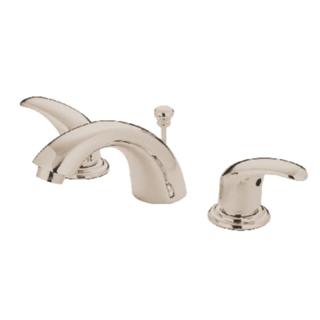 Kingston Brass Legacy 1.2 GPM Mini-Widespread Bathroom Faucet with Pop-Up Drain Assembly Brushed Nickel