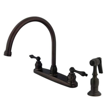 Kingston Brass Vintage 1.8 GPM Standard Kitchen Faucet - Includes Side Spray Oil Rubbed Bronze