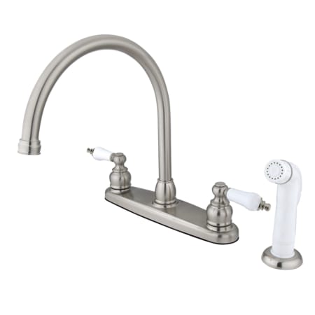 Kingston Brass Vintage 1.8 GPM Standard Kitchen Faucet - Includes Side Spray Brushed Nickel