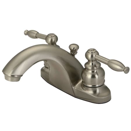 Kingston Brass 1.2 GPM Centerset Bathroom Faucet with Pop-Up Drain Assembly Brushed Nickel