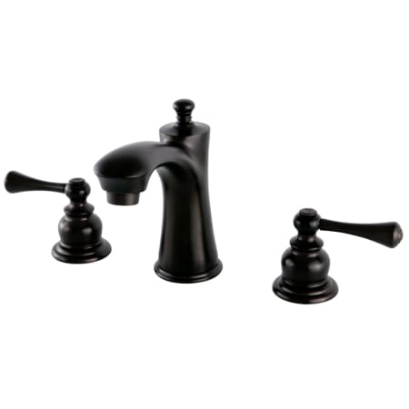 Kingston Brass Vintage 1.2 GPM Widespread Bathroom Faucet with Pop-Up Drain Assembly Oil Rubbed Bronze