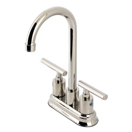 Kingston Brass Manhattan 1.8 GPM Standard Bar Faucet - Includes Escutcheon Polished Nickel