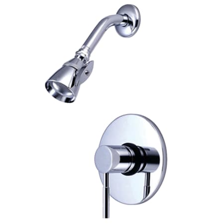 Kingston Brass Shower Only Trim Package with 1.8 GPM Multi Function Shower Head Polished Chrome