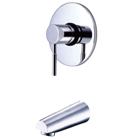 Kingston Brass Wall Mounted Bathtub Faucet Trim Only Polished Chrome