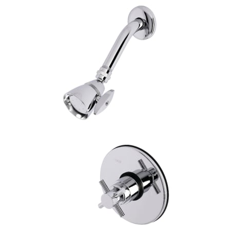 Kingston Brass Shower Only Trim Package with 1.8 GPM Single Function Shower Head Polished Chrome