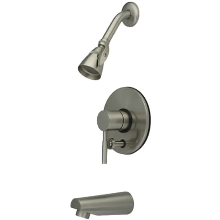 Kingston Brass Concord Tub and Shower Trim Package with 1.8 GPM Single Function Shower Head Brushed Nickel
