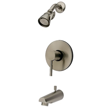 Kingston Brass Concord Tub and Shower Trim Package with 1.8 GPM Multi Function Shower Head Brushed Nickel