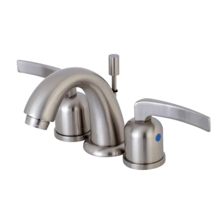 Kingston Brass Centurion 1.2 GPM Widespread Bathroom Faucet with Pop-Up Drain Assembly Brushed Nickel