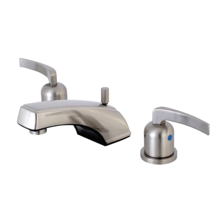 Kingston Brass Centurion 1.2 GPM Widespread Bathroom Faucet with Pop-Up Drain Assembly Brushed Nickel