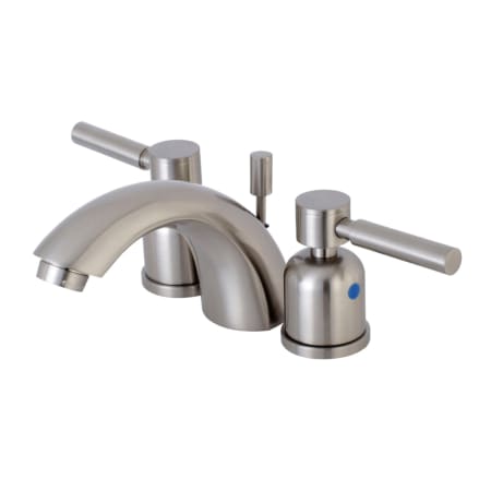 Kingston Brass Concord 1.2 GPM Widespread Bathroom Faucet with Pop-Up Drain Assembly Brushed Nickel
