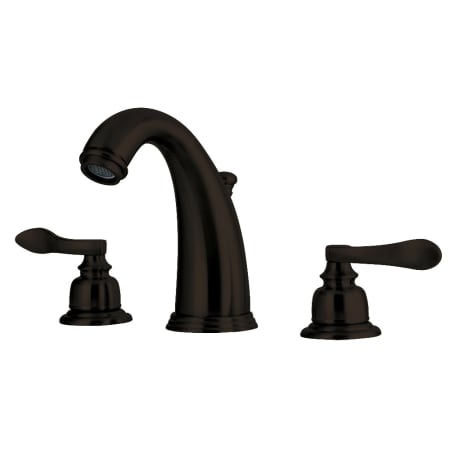Kingston Brass NuWave French 1.2 GPM Widespread Bathroom Faucet with Pop-Up Drain Assembly Oil Rubbed Bronze