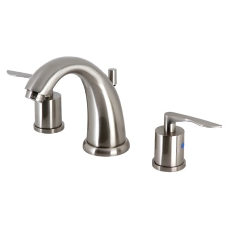 Kingston Brass Serena 1.2 GPM Widespread Bathroom Faucet with Pop-Up Drain Assembly Brushed Nickel