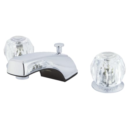 Kingston Brass Americana 1.2 GPM Widespread Bathroom Faucet with Pop-Up Drain Assembly Polished Chrome