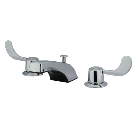 Kingston Brass Vista 1.2 GPM Widespread Bathroom Faucet with Pop-Up Drain Assembly Polished Chrome