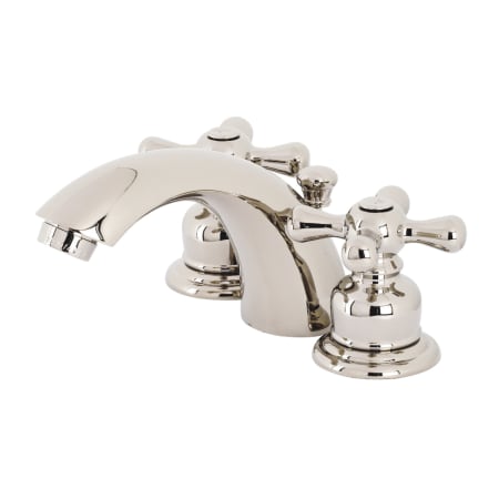 Kingston Brass Victorian 1.2 GPM Widespread Bathroom Faucet with Pop-Up Drain Assembly Polished Nickel