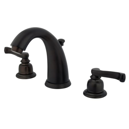Kingston Brass Royale 1.2 GPM Widespread Bathroom Faucet with Pop-Up Drain Assembly Oil Rubbed Bronze