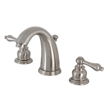 Kingston Brass Victorian 1.2 GPM Widespread Bathroom Faucet with Pop-Up Drain Assembly Brushed Nickel