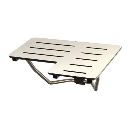 Kingston Brass Adascape 28" x 21" Wall Mount Fold Down Shower Seat Brushed Stainless Steel