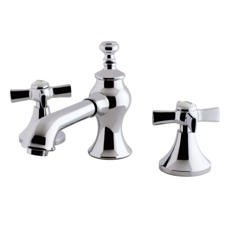 Kingston Brass Millennium 1.2 GPM Widespread Bathroom Faucet with Pop-Up Drain Assembly Polished Chrome