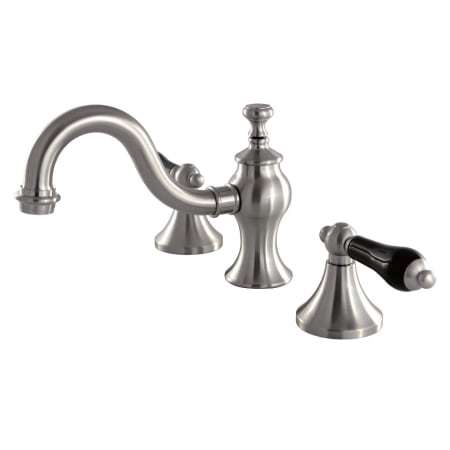 Kingston Brass Duchess 1.2 GPM Widespread Bathroom Faucet with Pop-Up Drain Assembly Brushed Nickel