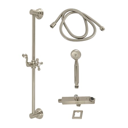 Kingston Brass Made to Match 1.8 GPM Single Function Hand Shower Package - Includes Hose and Slide Bar Brushed Nickel