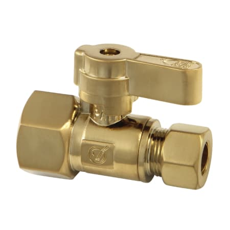 Kingston Brass 1-5/8" High Straight Stop Valve Brushed Brass