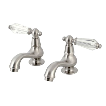 Kingston Brass Wilshire 1.2 GPM Single Hole Bathroom Faucet Brushed Nickel
