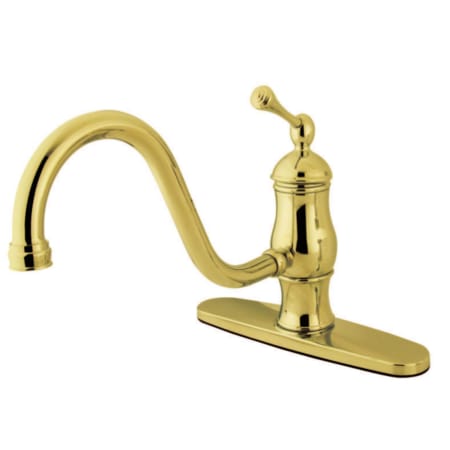 Kingston Brass Heritage 1.8 GPM Standard Kitchen Faucet Polished Brass